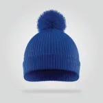 White Blue Beanie cap