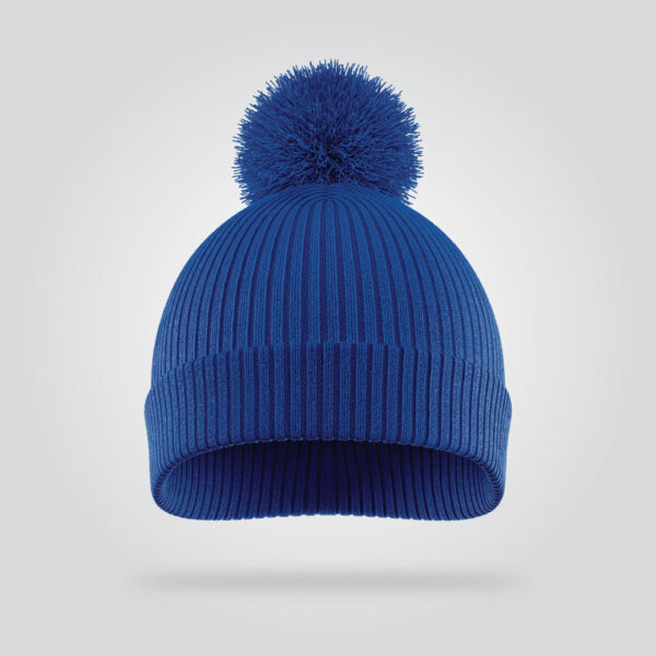 White Blue Beanie cap - Image 3