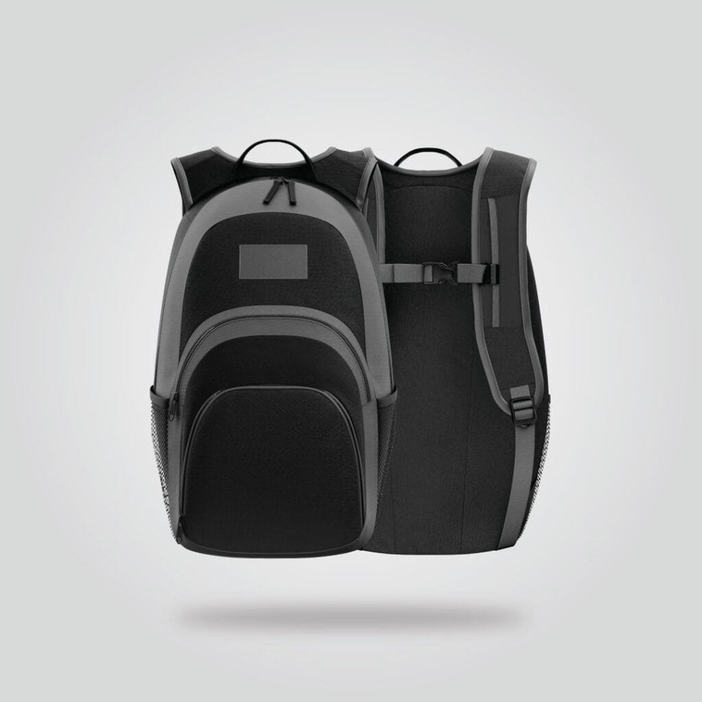 Grey Black Premium Backpack