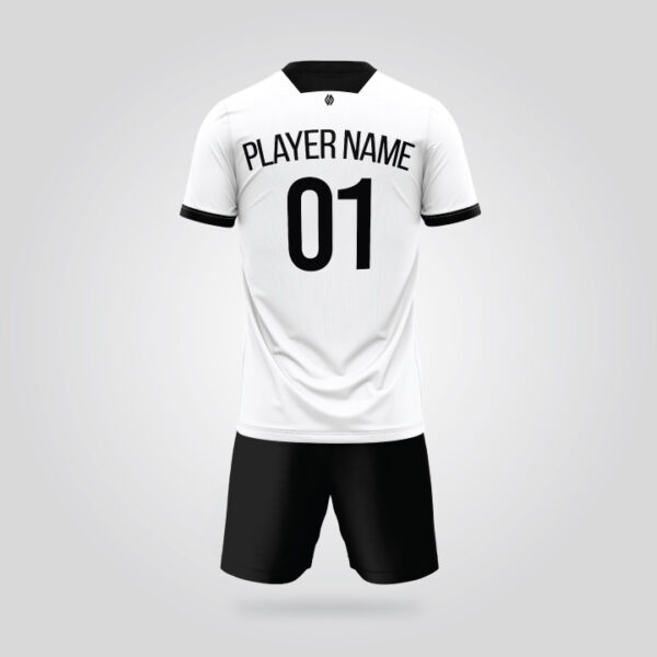 Black White Soccer Uniform - Image 2