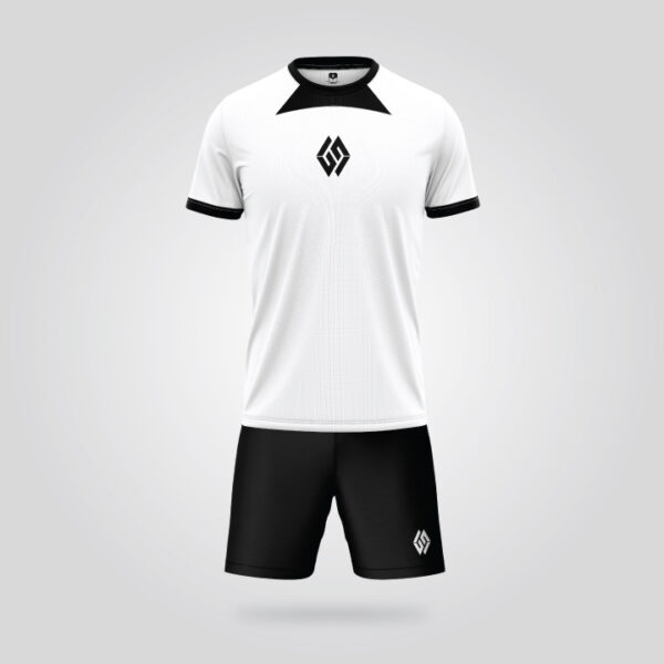 Black White Soccer Uniform