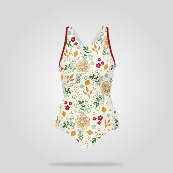 Floral One-Piece Swimsuit - Image 3