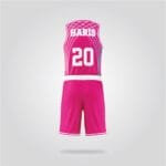 Bonn Pink Basketball Uniform