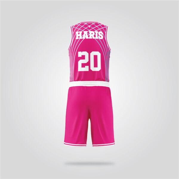Bonn Pink Basketball Uniform - Image 2