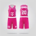 Bonn Pink Basketball Uniform