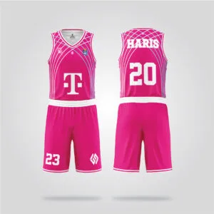 Bonn Pink Basketball Uniform