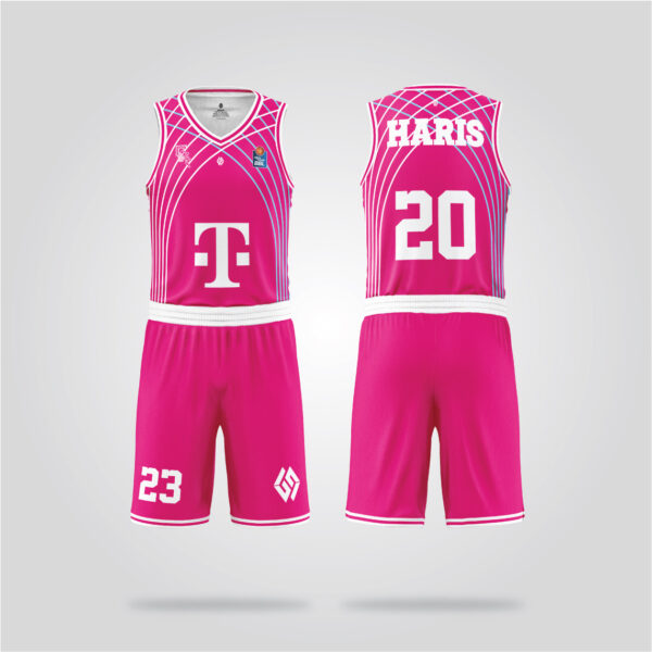 Bonn Pink Basketball Uniform