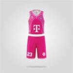Bonn Pink Basketball Uniform