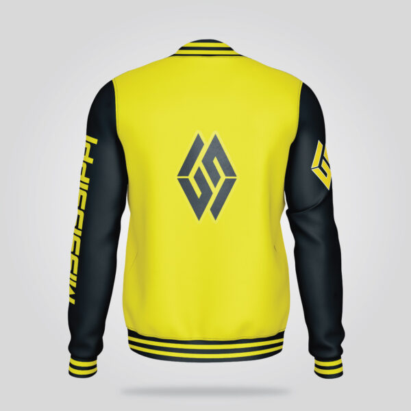 Yellow Black Varsity Jacket - Image 2