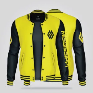 Yellow Black Varsity Jacket