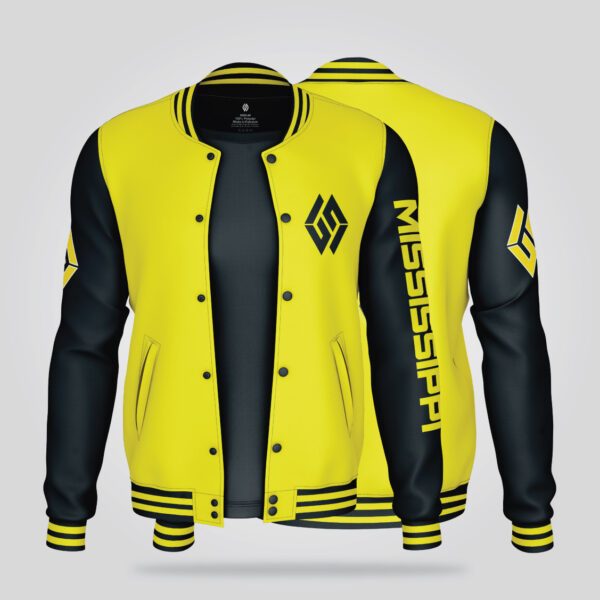 Yellow Black Varsity Jacket