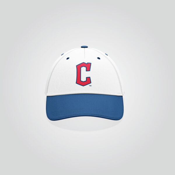 Cleveland Guardians White & Blue Cap
