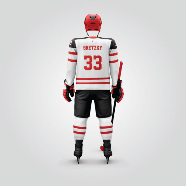 Canada White Hockey Uniform - Image 2