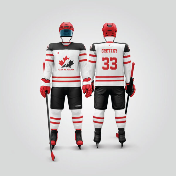 Canada White Hockey Uniform