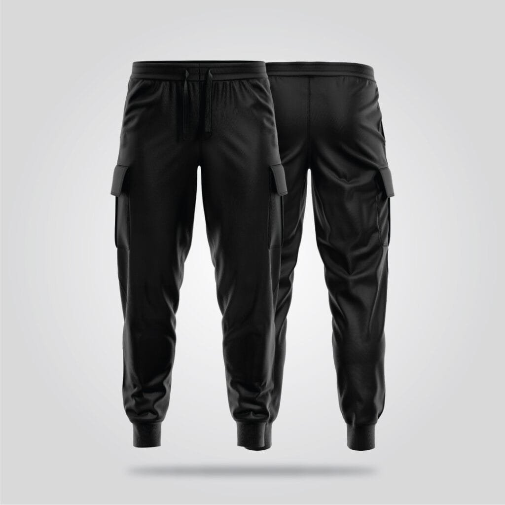 Tactical Black Cargo Joggers
