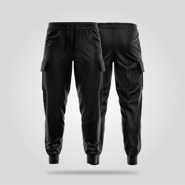 Tactical Black Cargo Joggers