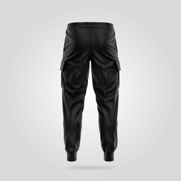Tactical Black Cargo Joggers - Image 3