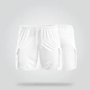 Casual White Cargo Shorts