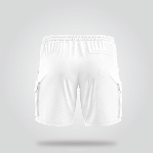 Casual White Cargo Shorts - Image 2