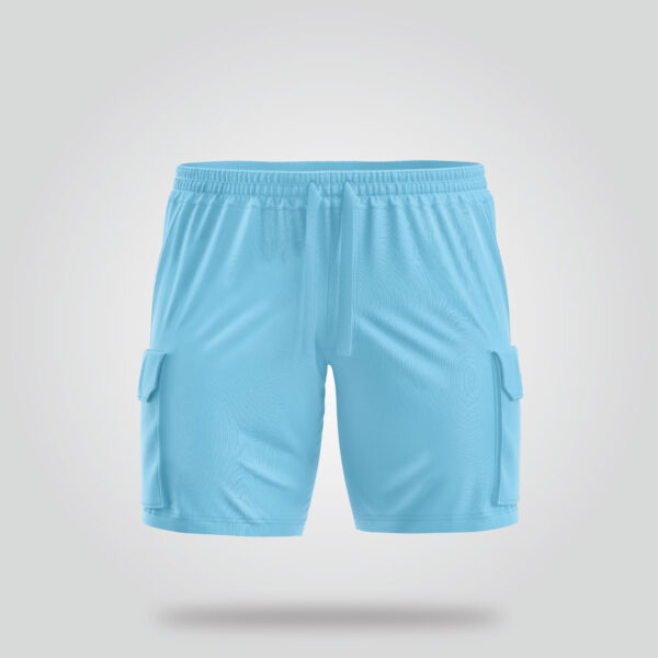 Casual Sky Blue Shorts - Image 3
