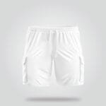 Casual White Cargo Shorts