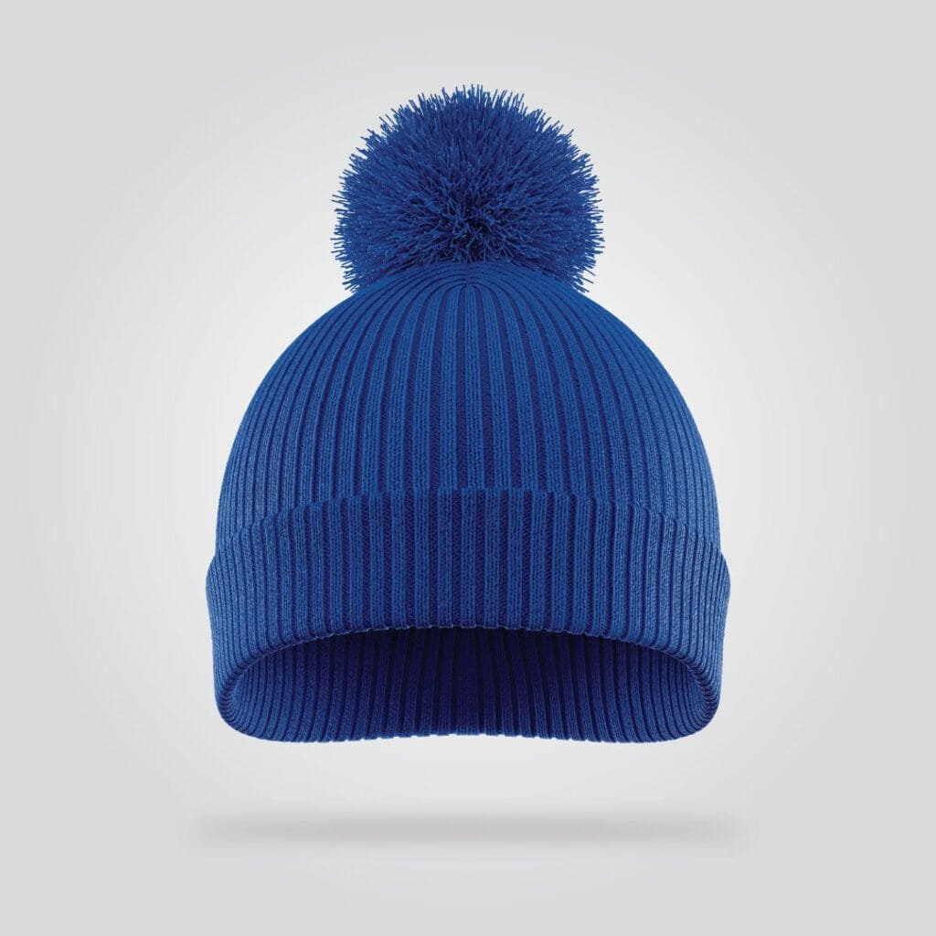 Premium Ribbed Beanie – Deep Blue