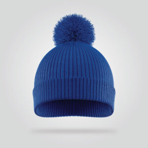 Premium Ribbed Beanie – Deep Blue