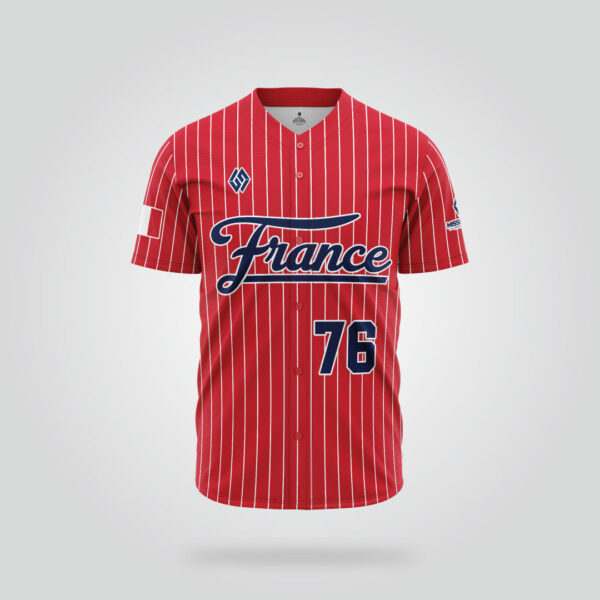 France Legacy Baseball Jersey - Image 2