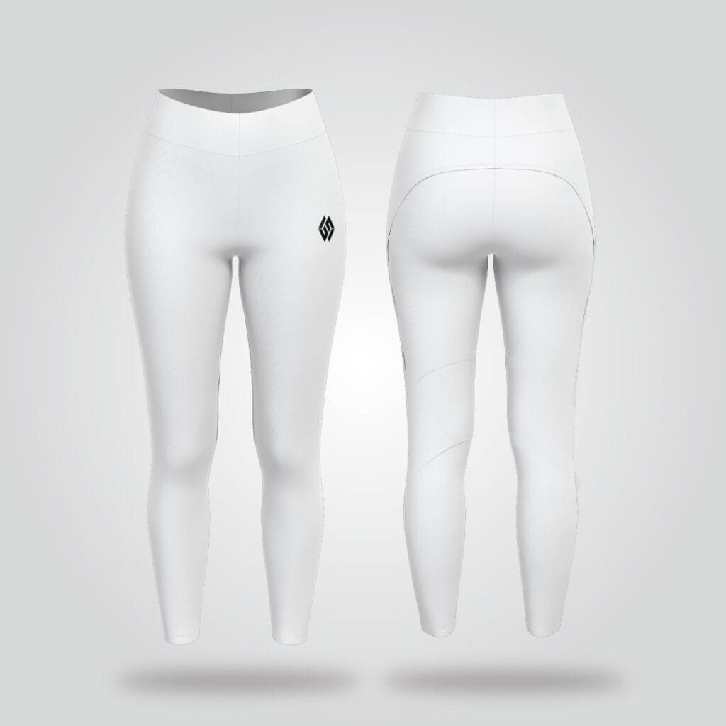 Sculpted Precision White Leggings