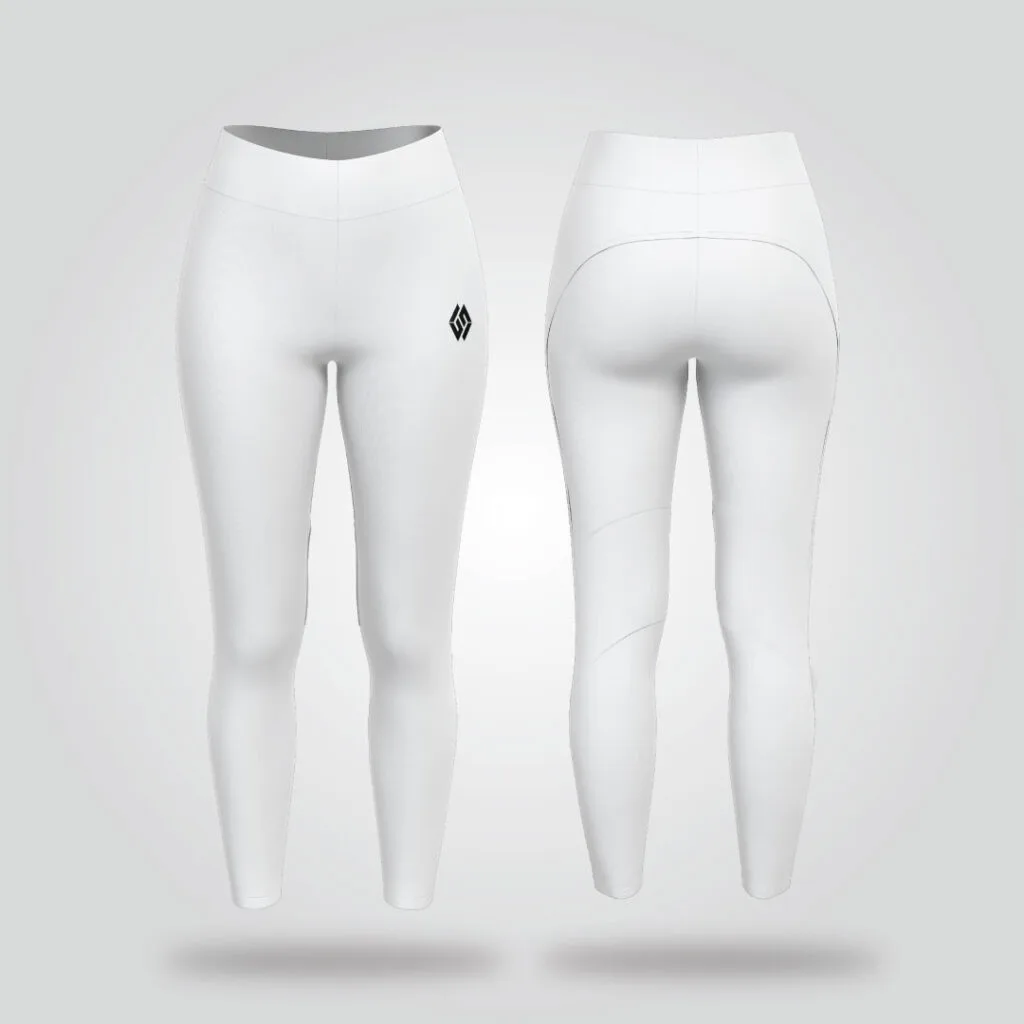 Sculpted Precision White Leggings