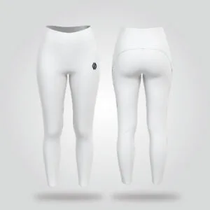 Sculpted Precision White Leggings