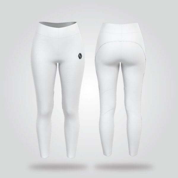 Sculpted Precision White Leggings