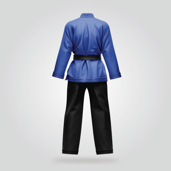 Blue Black Martial Arts Uniform - Image 3