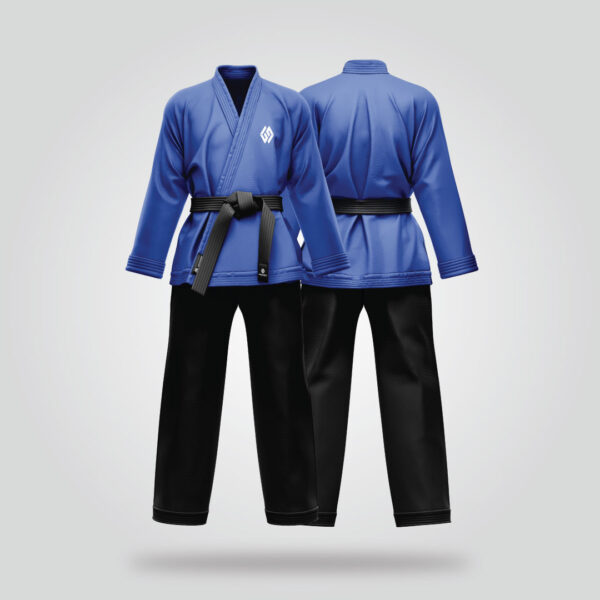 Blue Black Martial Arts Uniform