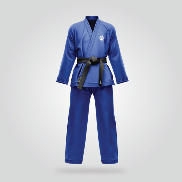 Blue Martial Arts Uniform - Image 2