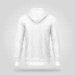 Men’s White Zip Hoodie