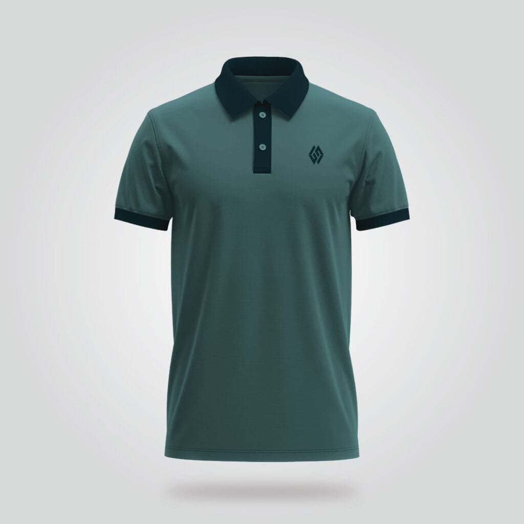 Forest Crest Contrast Polo