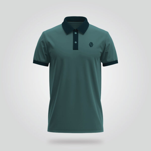 Forest Crest Contrast Polo