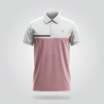 Rosé Horizon Two-Tone Polo