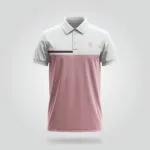 Rosé Horizon Two-Tone Polo