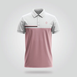 Rosé Horizon Two-Tone Polo
