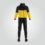Black Yellow Sports Tracksuit