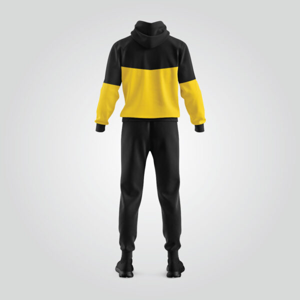 Black Yellow Sports Tracksuit - Image 3