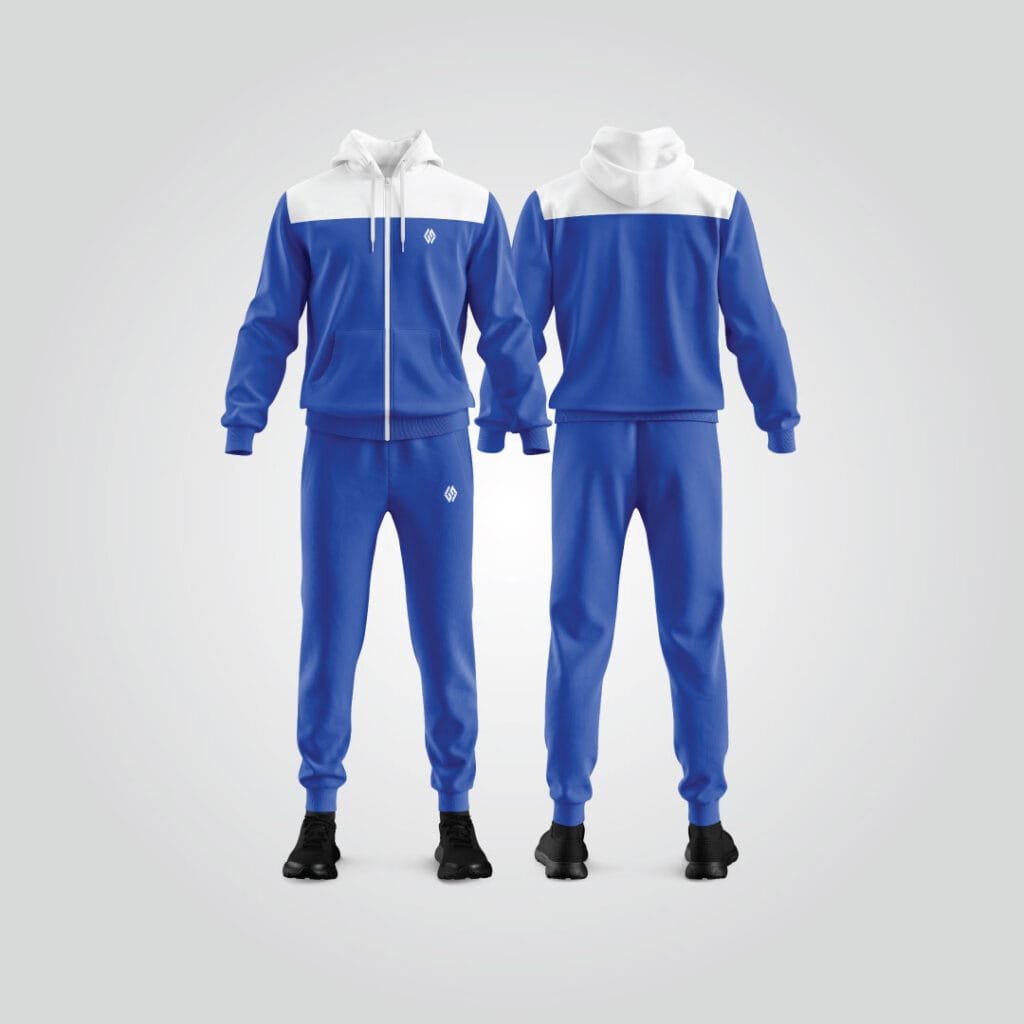 Blue White Sport Suit
