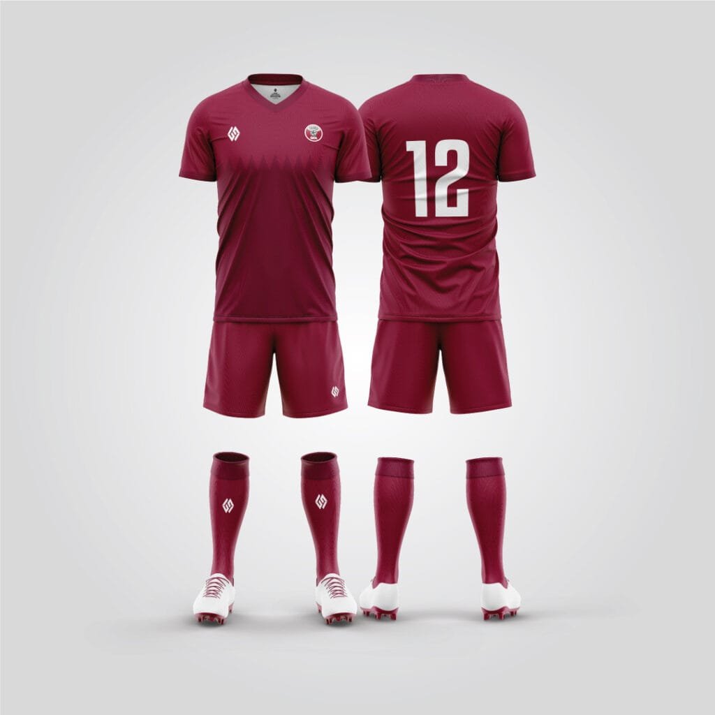Qatar-Inspired Soccer Uniform