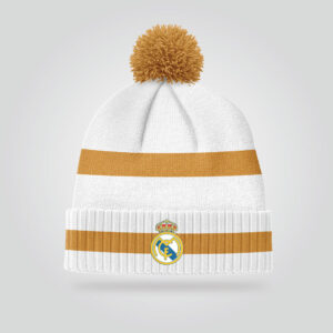 Real Madrid Beanie – White & Gold