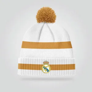 Real Madrid Beanie – White & Gold