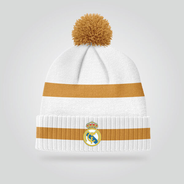 Real Madrid Beanie – White & Gold