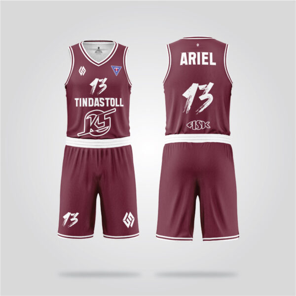 Tindastóll Maroon Basketball Uniform