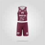 Tindastóll Maroon Basketball Uniform